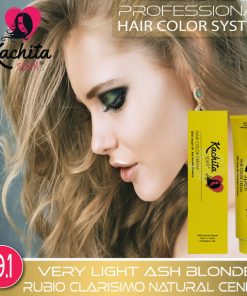 Very Light Ash Blond 9.1 Hair Color Cream Kachita Spell