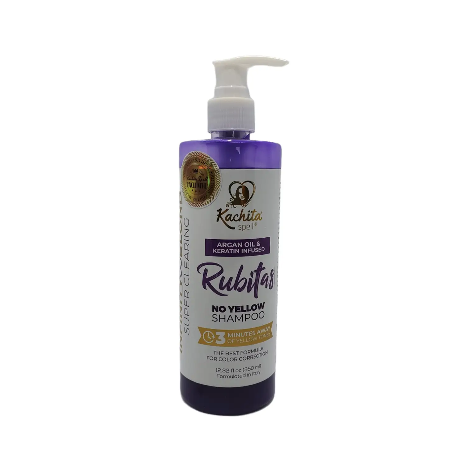 Purple Shampoo Toning Balance No Yellow Rubitas 350ml