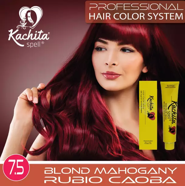 Blond Mahogany 7.5 Hair Color Cream Kachita Spell