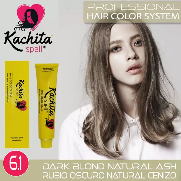 Dark Blond Natural Ash Hair Color Cream Kachita Spell