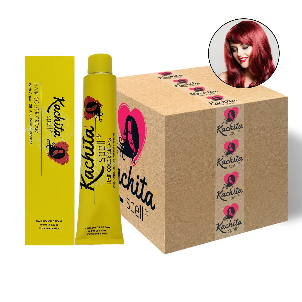 Dark Intense Red 6.6 Hair Color Cream Dyes 72 Items Box