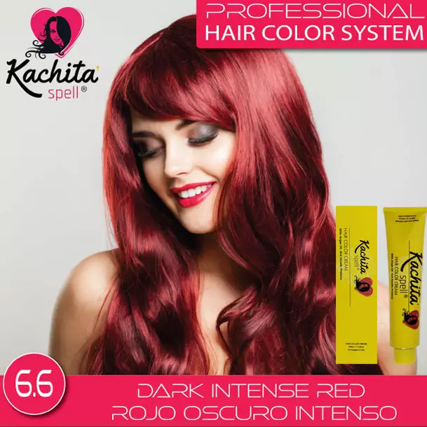 Dark Intense Red 6.6 Hair Color Cream Kachita Spell