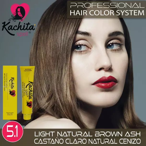 Light Natural Brown Ash 5.1 Hair Color Cream Kachita Spell