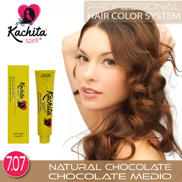 Natural Chocolate 7.07 Hair Color Cream Kachita Spell