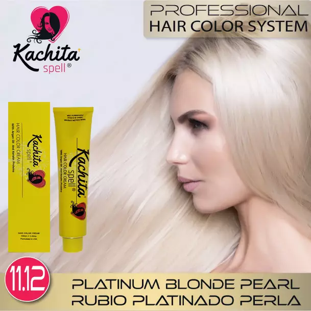 Platinum Blond Pearl 11.12 Hair Color Cream Kachita Spell