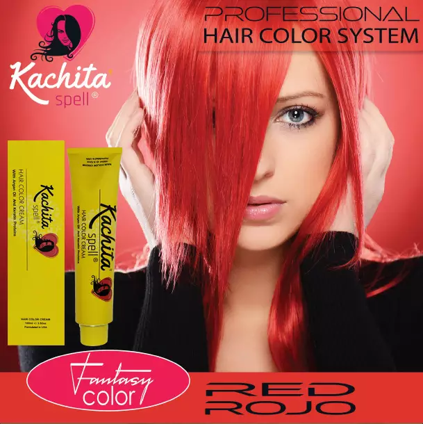 Red Fantasy Shade Hair Color Cream Kachita Spell