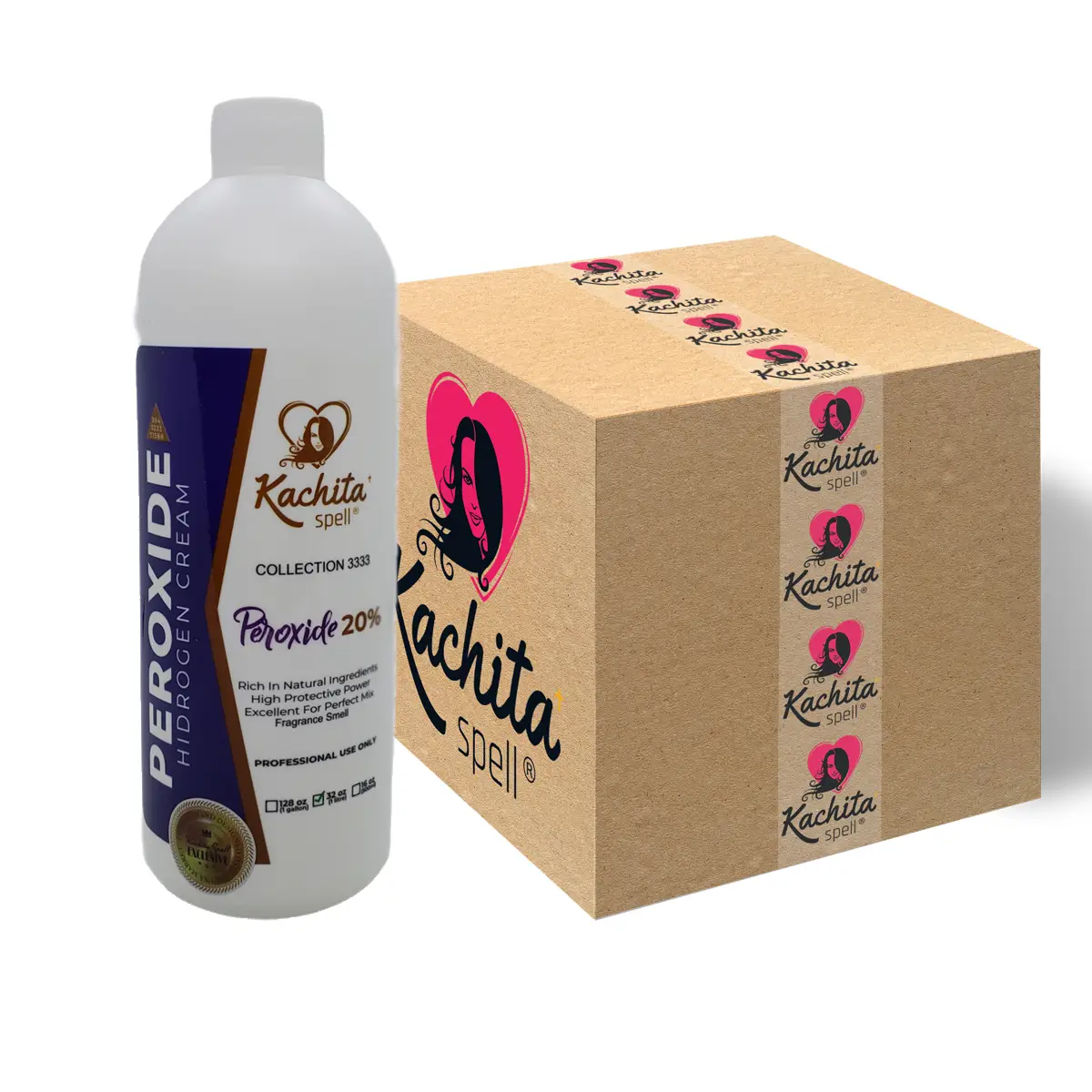 Kachita Spell Peroxide 20 Volume Creme Developer 24 Items Box