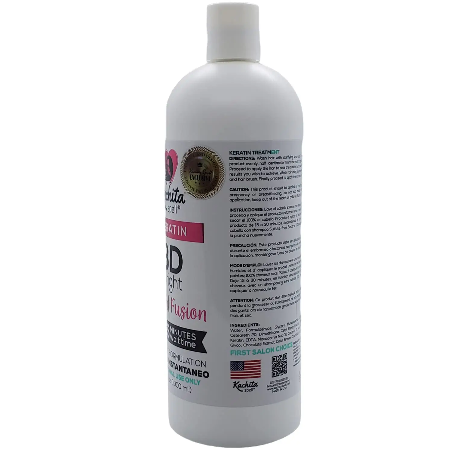 Keratin 3D Bright Liquid Fusion Edition 33.8oz 12 Bottles Box - Image 2